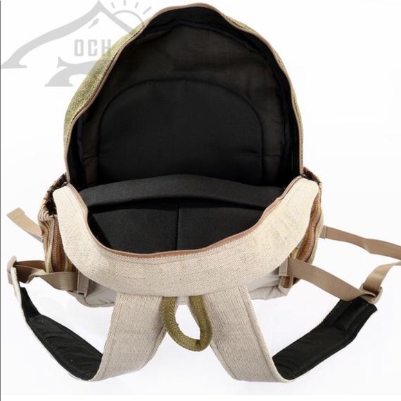 100% Handmade Hemp Multi Color Backpack - Nepal - Picture 4 of 4